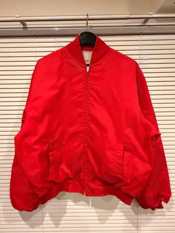 USA제 TALON ZIP 70s~80s MA1 빨간색 플라이트 자켓 L