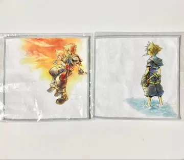 킹덤하츠 20주년 소라 록사스 손수건 타월 캐릭터 컬렉션 2점