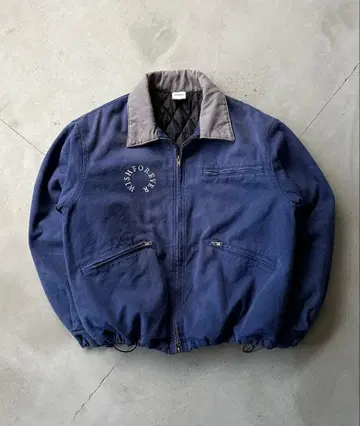 WISH FOR EVER 드로 코드 빈티지 라이크 숏 덕 자켓