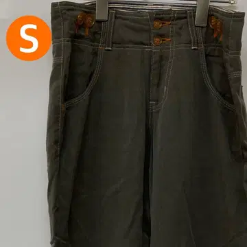 팬츠 스트레이트 팬츠 데님 그레이 일본제 여성용 S [ CB545 ]