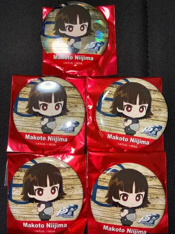 페르소나 5R 니지마 마코토 캔뱃지 (홀로그램) R 베이커