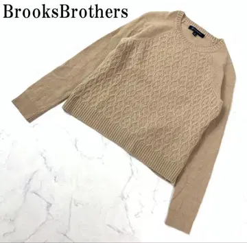 브룩스브라더스 긴팔 리브 니트 스웨터 베이지 M