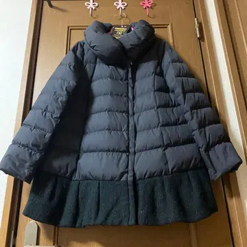 tobechic42 트위드 악센트 다운 자켓