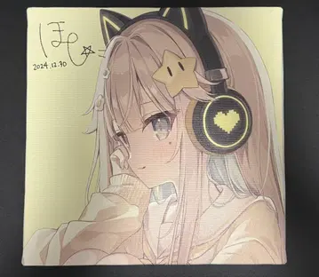 [ 토끼호 ] C105 스퀘어 캔버스 아트 친필 사인 [ 별 ]