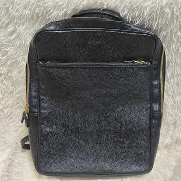 HashTAG 올 가죽 새상품급 스퀘어 백팩 몽골 블랙