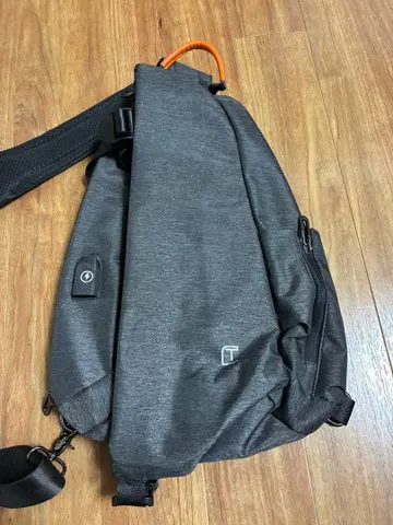 그레이 바디백 조정 가능 스트랩