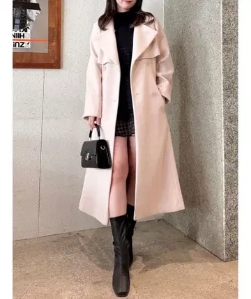 dazzlin 2WAY 컬러 레이디 코트 핑크 S