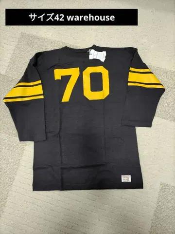 사이즈 42 웨어하우스 warehouse 7부 소매 블랙 백 프린트