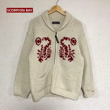 SCORPION BAY 집업 카우친 니트 M