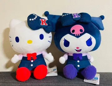 헬로키티 & 마이멜로디 봉제 인형 세트