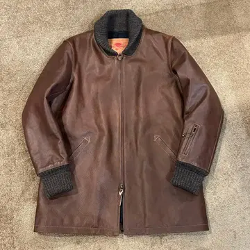 텐진웍스 CAR CLUB JACKET JC01 사이즈 40 소가죽