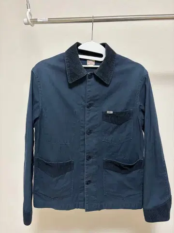 네이비 코듀로이 옷깃 커버올 cootie productions