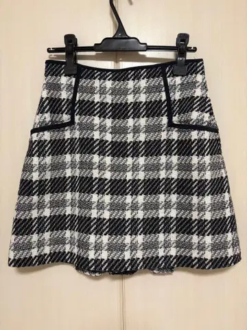 SNIDEL 로빙 체크 스커트 쇼팬츠