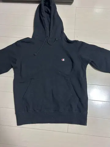 Champion 그레이 후드 부착 후드티