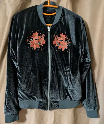 아우터 블루종 리버서블 벨벳 퍼