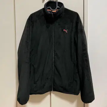 PUMA 블랙 플리스 자켓 L