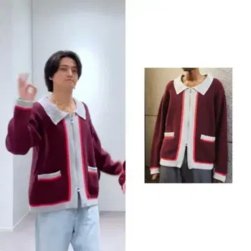 캄포우드 가디건 타카하시 카이토 착용