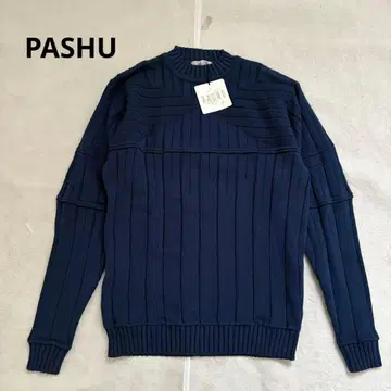 새상품 택 포함 PASHU 파슈 리브 니트 스웨터 3D 니트