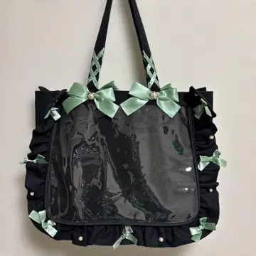 자카마트 A4 이타백 이타백 탁한 민트 그린 옐로우 그린 프릴