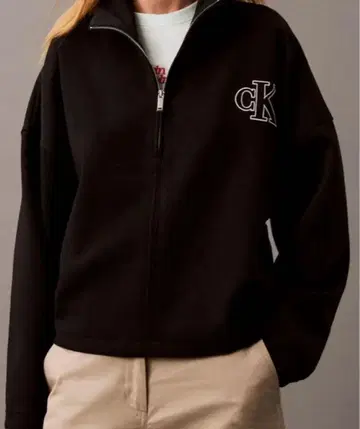 캘빈클라인 블랙 풀 집업 트레이닝복