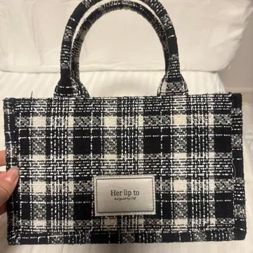 Her lip to 트위드 숄더백