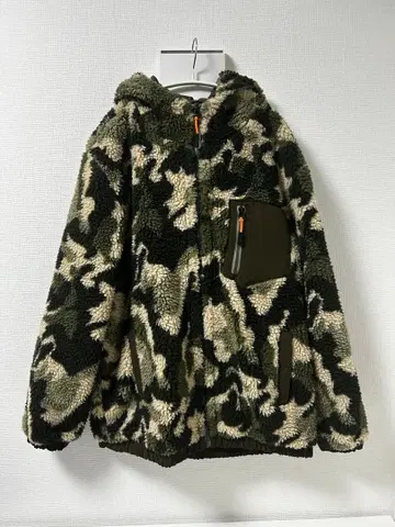 ZARA 카모 패턴 보아 후드 자켓