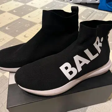 BALR. 블랙 하이컷 스니커즈