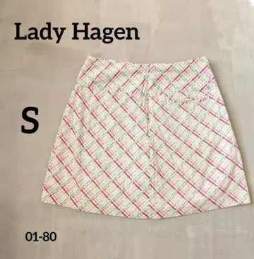 레이디 헤이건 스캇 케이 체크 무늬 미니 스커트 사이즈 2