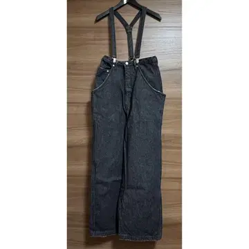 ameri HIGH WAIST WIDE SUSPENDERS PANTS
