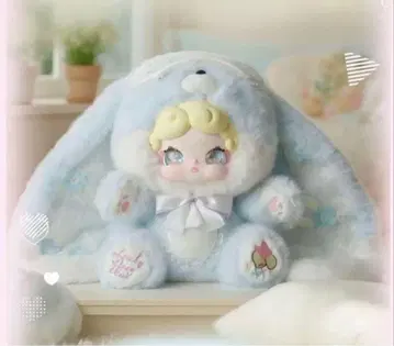 [ 새상품 ] Lucky dear nai 오야스미 토끼 600% 블루