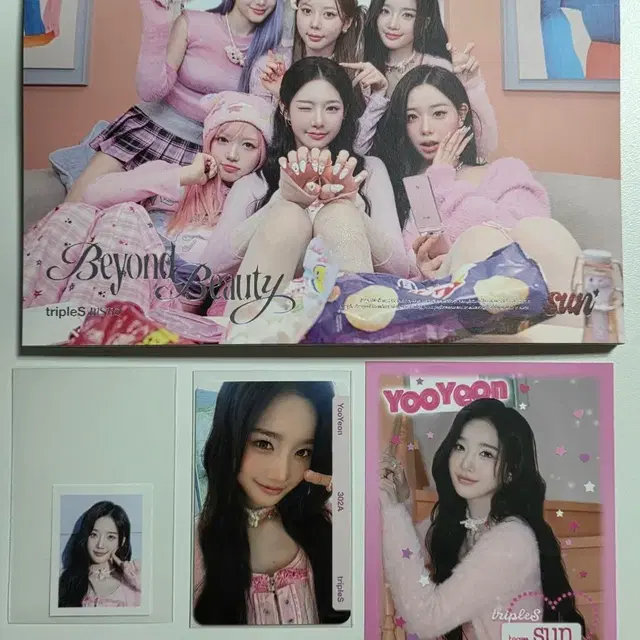 트리플에스 미소녀즈 앨범 유연 세트 오브젝트 msnz sun 김유연 옵젝