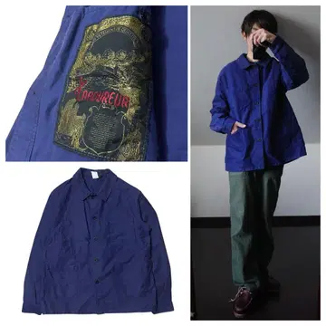 프랑스제 몰스킨 자켓 80s 빈티지 워크 FARENCHBLUE