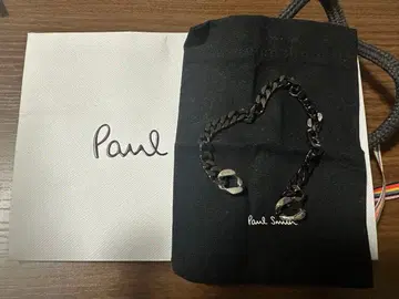 폴 스미스 블랙 실버 팔찌