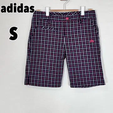 adidas 아디다스 (S/P) 체크 무늬 하프 팬츠 골프