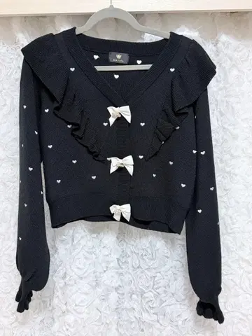 로지타 블랙 니트 가디건