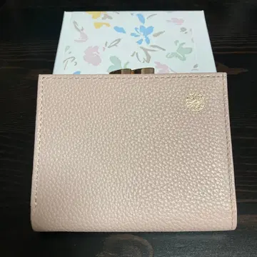 황거 옅은 핑크 가마구치 지갑