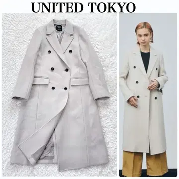 새상품급 UNITED TOKYO 레일 박스 블레스 코트 캐시미어 코트