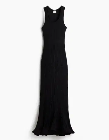 H&M 실크 블렌드 맥시 원피스 L