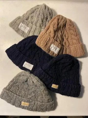 GOWEST 케이블 짜임 니트 모자 5세트