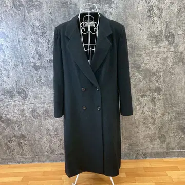 Riche Robe 리쉬로브 롱 캐시미어 코트 더블 블랙 남성용