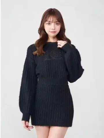 Darich DD 퀼팅 로고 니트 셋업