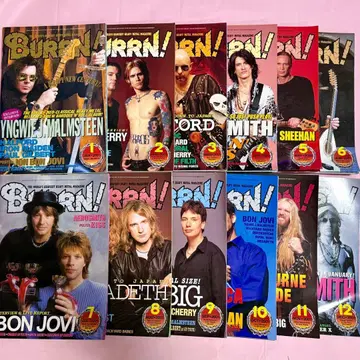 BURRN! 2001년 1월~12월 12권 세트 헤비메탈 전문지