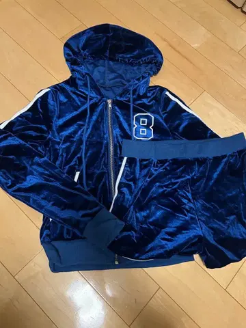 네이비 벨벳 저리 세트 8번