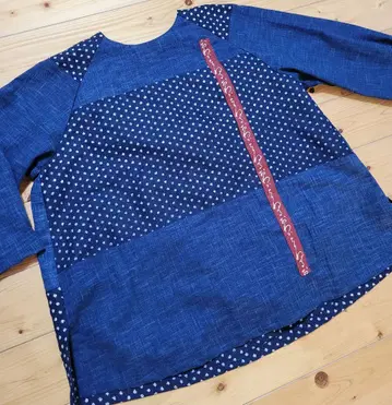 일본산 원단 옷감으로 제작한 블라우스 오리지널 디자인 단 하나뿐인 한정품