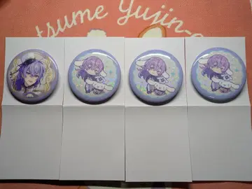 Dytica x 산리오 캐릭터즈 별도 성 쇼 4개 세트 캔뱃지