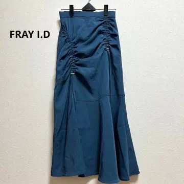 FRAY I.D 드로스트 아지메 스커트 S 블루
