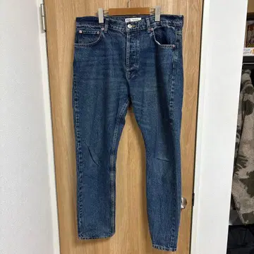 [ ZARA ] 새상품급 스트레이트 데님 팬츠 인디고 EUR46