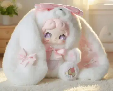 [ 새상품 ] Lucky dear nai 오야스미 토끼 600% 핑크