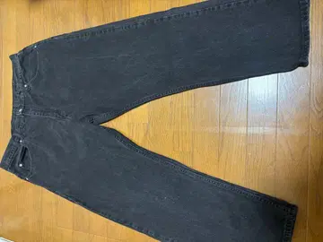 Wrangler 블랙 데님 스트레이트