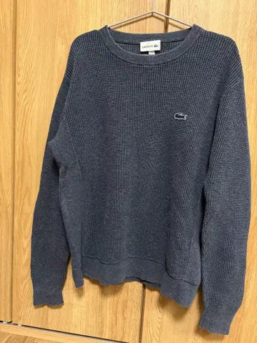 Lacoste 남성용 와플 짜임 스웨터 M